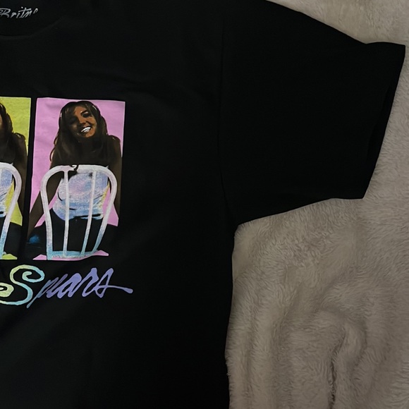 New, never been worn Britney Spears Black Short Sleeve T Shirt - Picture 2 of 3
